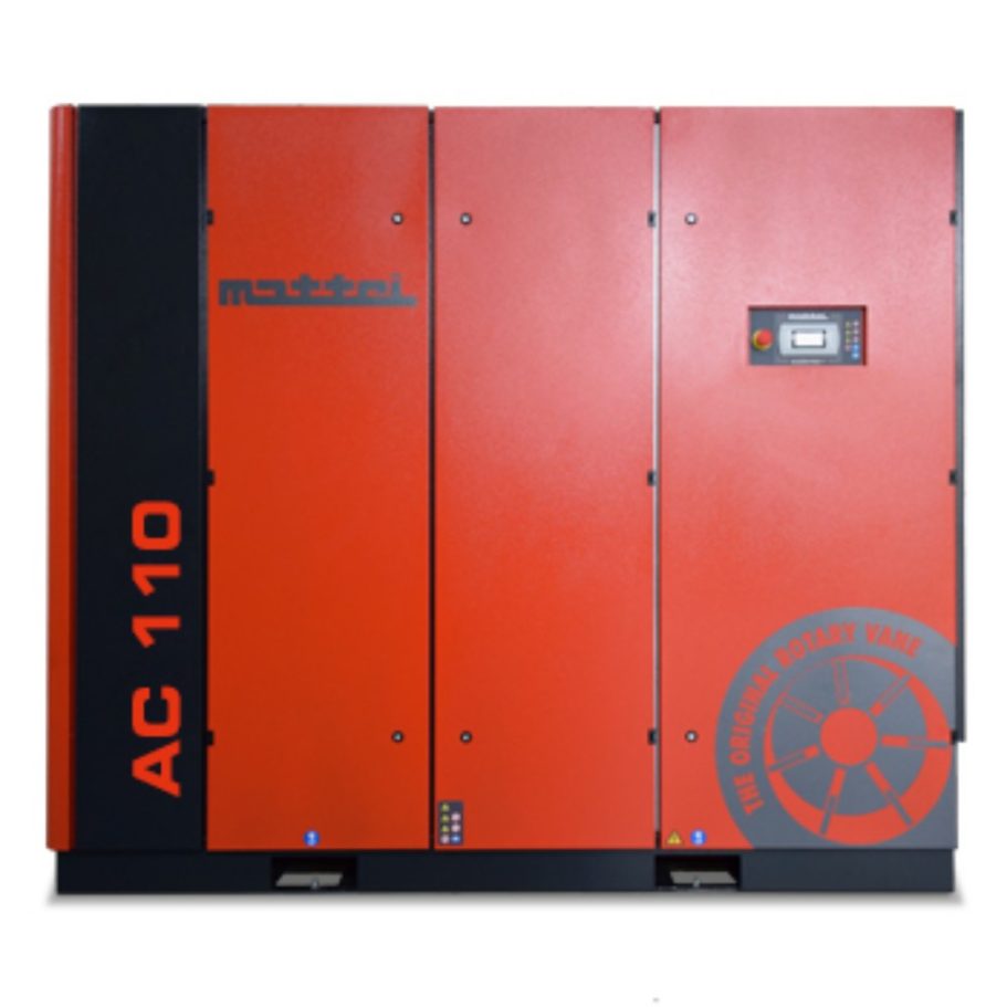 Mattei 110–132 kW – puissance élevée et rendement constant Compresseurs à palettes Mattei haute performance – 110 à 132 kW