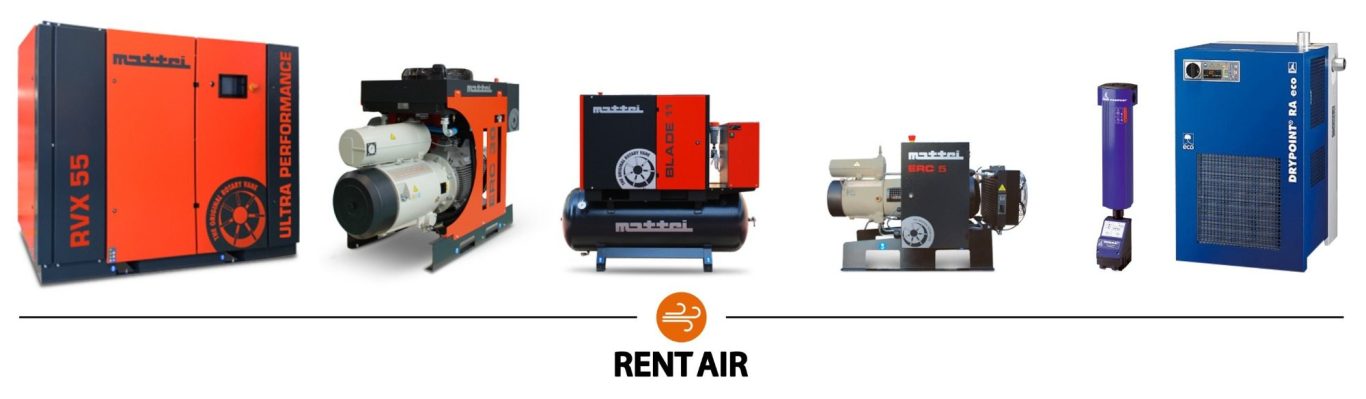 Compresseurs, filtre et sécheur disponibles en location pour solution air comprimé complète