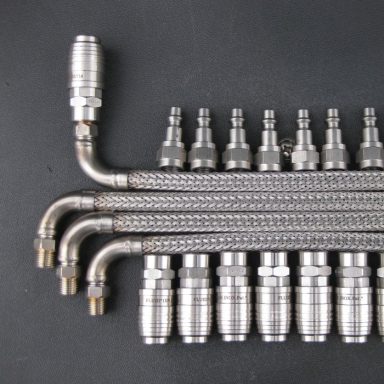 Ensemble de flexibles inox sur mesure pour raccordement d’équipements industriels