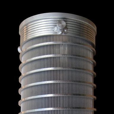 Filtre sur mesure en fil inox soudé pour application industrielle